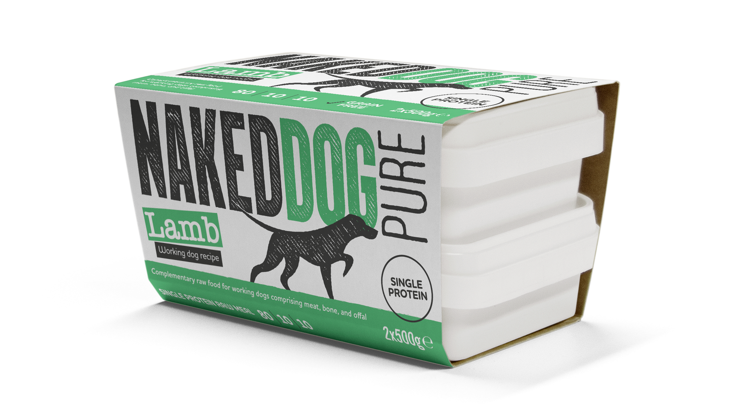 Naked Dog Pure Lamb 80/10/10 2 x 500g