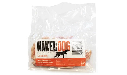 NAKEDDOG Raw Treats Duck Feet x10 (Approx 500g)