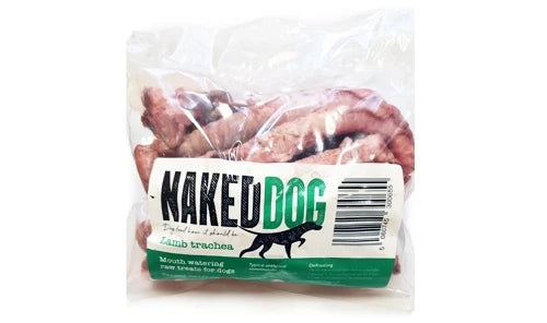 NAKEDDOG Raw Treats Lamb Trachea x7 (Approx 500g)