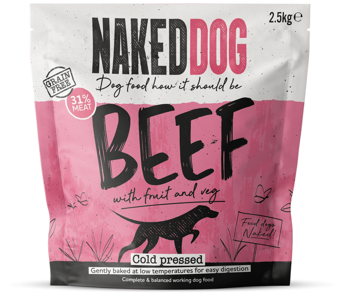 NAKEDDOG Cold Pressed Beef 2.5kg
