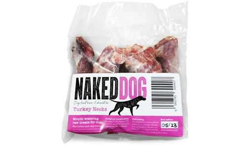 NAKEDDOG Raw Treats Turkey Necks x3 (Approx 500g)