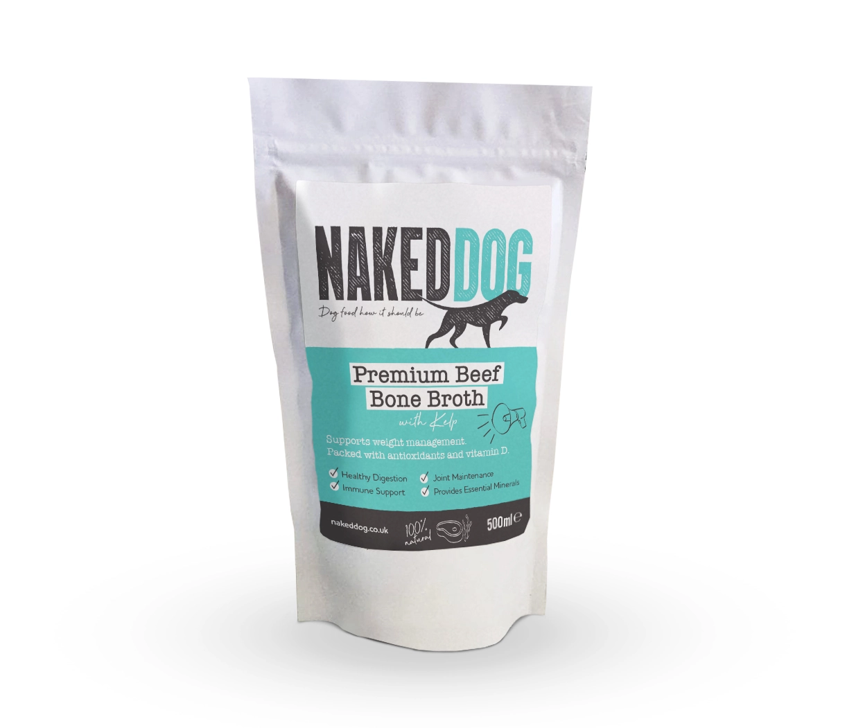 NAKEDDOG Bone Broth Beef with Kelp 500g