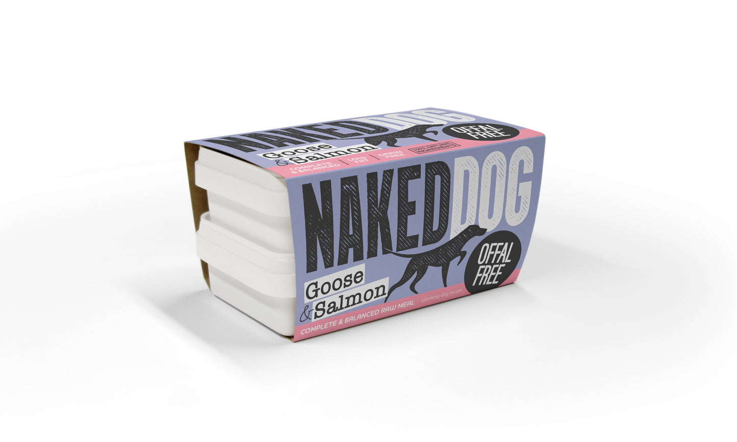 NAKEDDOG Offal Free Goose & Salmon 2 x 500g