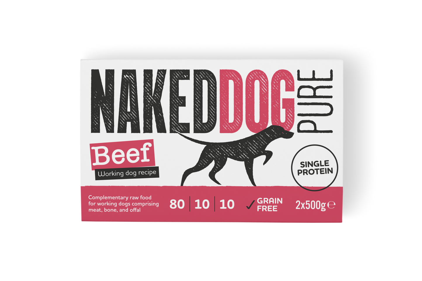 NAKEDDOG PURE 80/10/10 Beef 2x500g