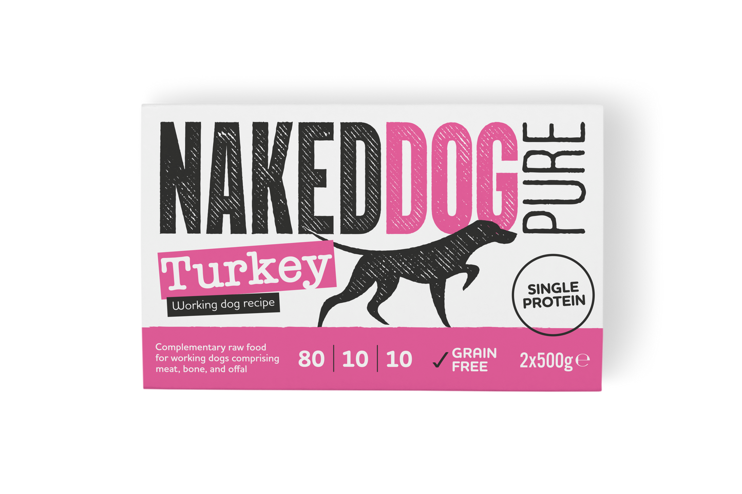 NAKEDDOG PURE 80/10/10 Turkey 2x500g