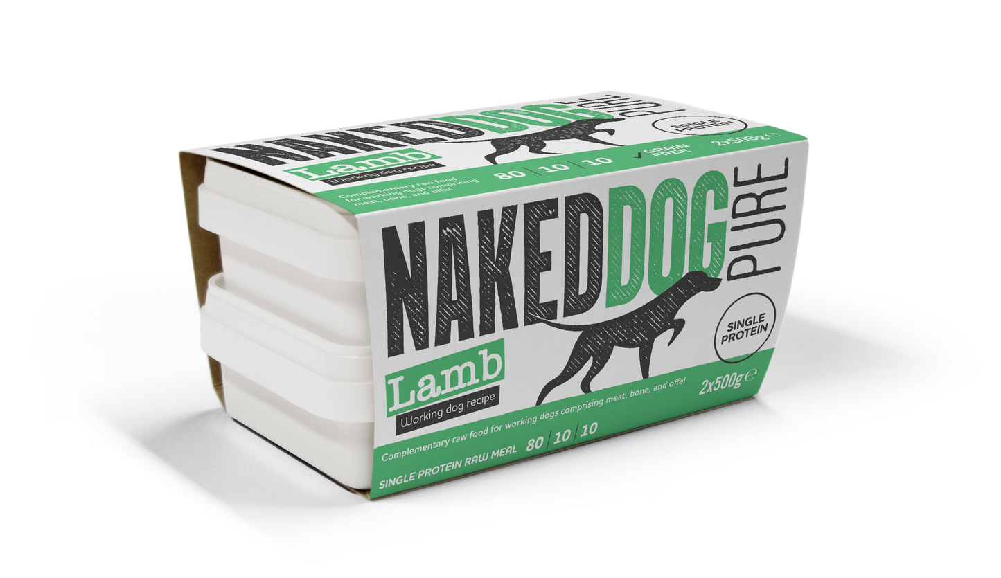 Naked Dog Pure Lamb 80/10/10 2 x 500g