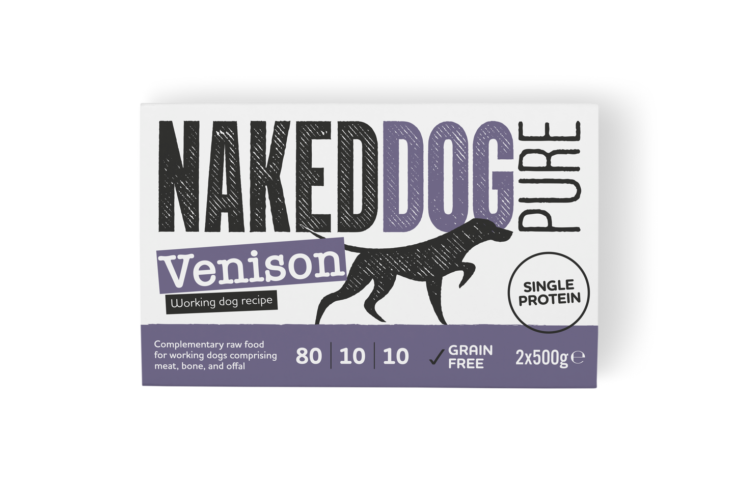 NAKEDDOG PURE 80/10/10 Venison 2x500g