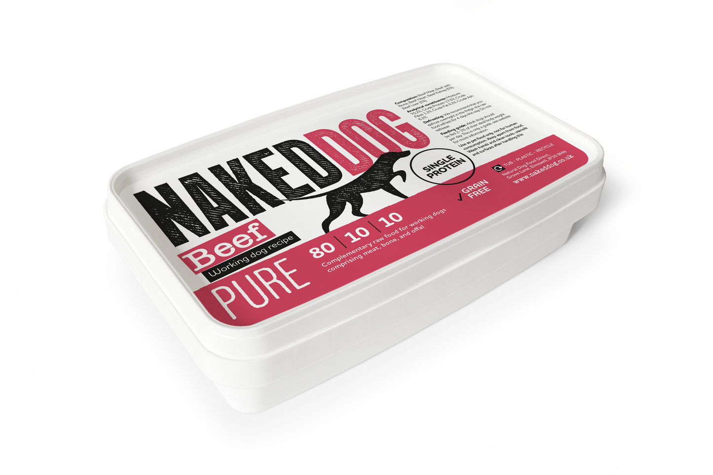 NAKEDDOG PURE 80/10/10 Beef 2x500g