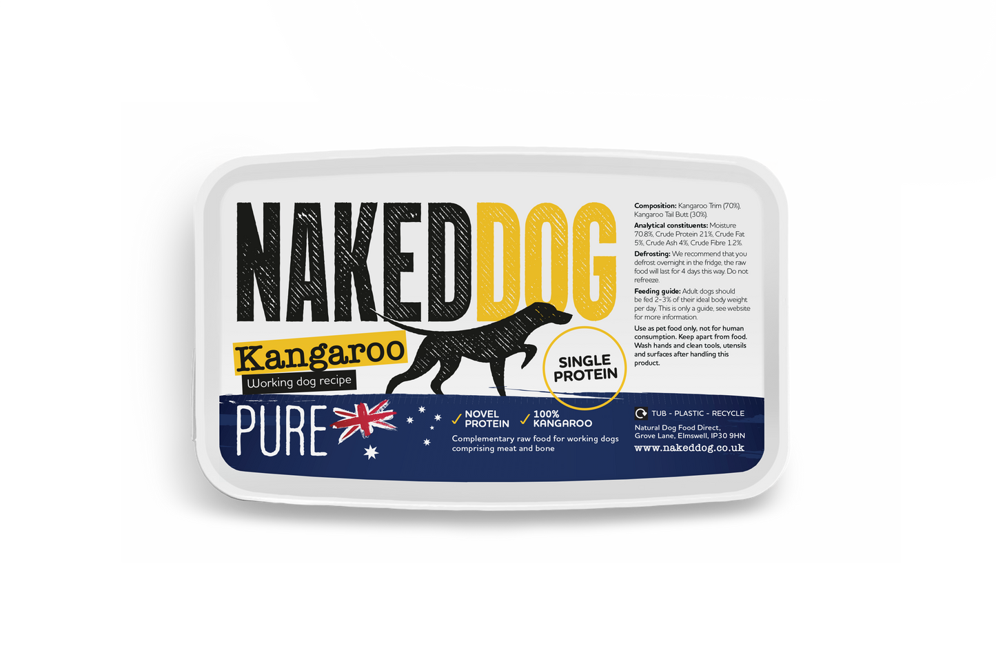 NAKEDDOG PURE Kangaroo 2x500g