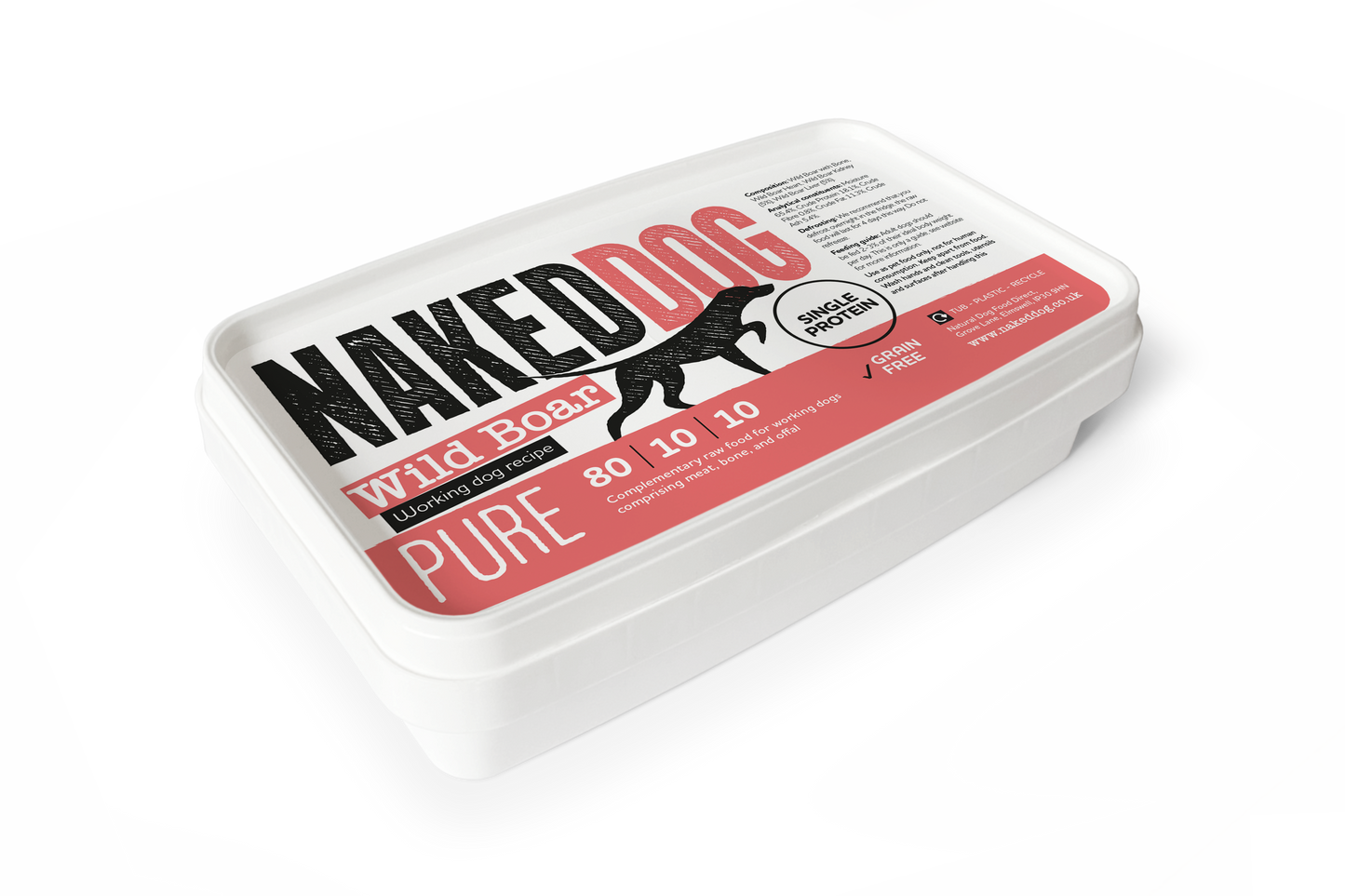NAKEDDOG PURE 80/10/10 Wild Boar 2x500g